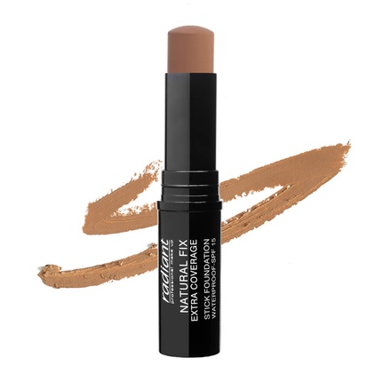 

Radiant Professional Natural Fix Extra Coverage Stick Foundation SPF 15 Матовый без парабенов и масел 8,5 г Tawny 0,3 унции Radiant Professional Make Up