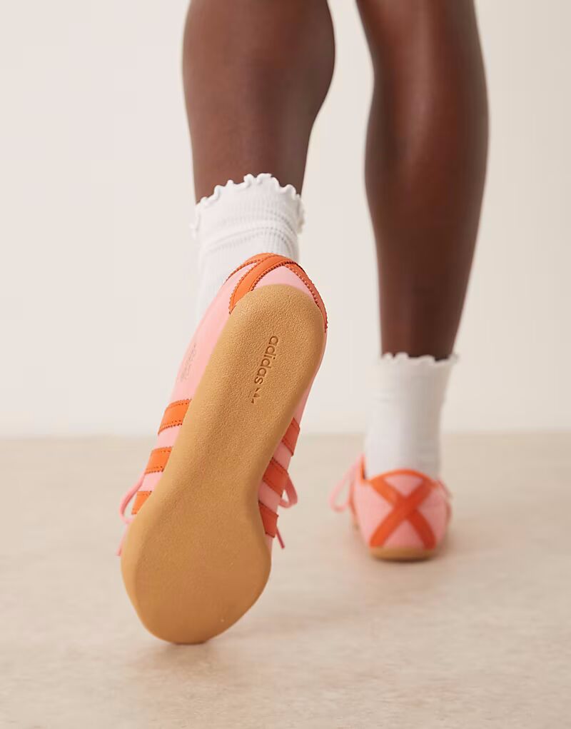 Кроссовки Adidas Originals Tokyo розового и красного цвета — фото 4