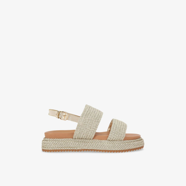 Сандалии Kg Kurt Geiger Phoebe с плетеными веревочными деталями, золотой