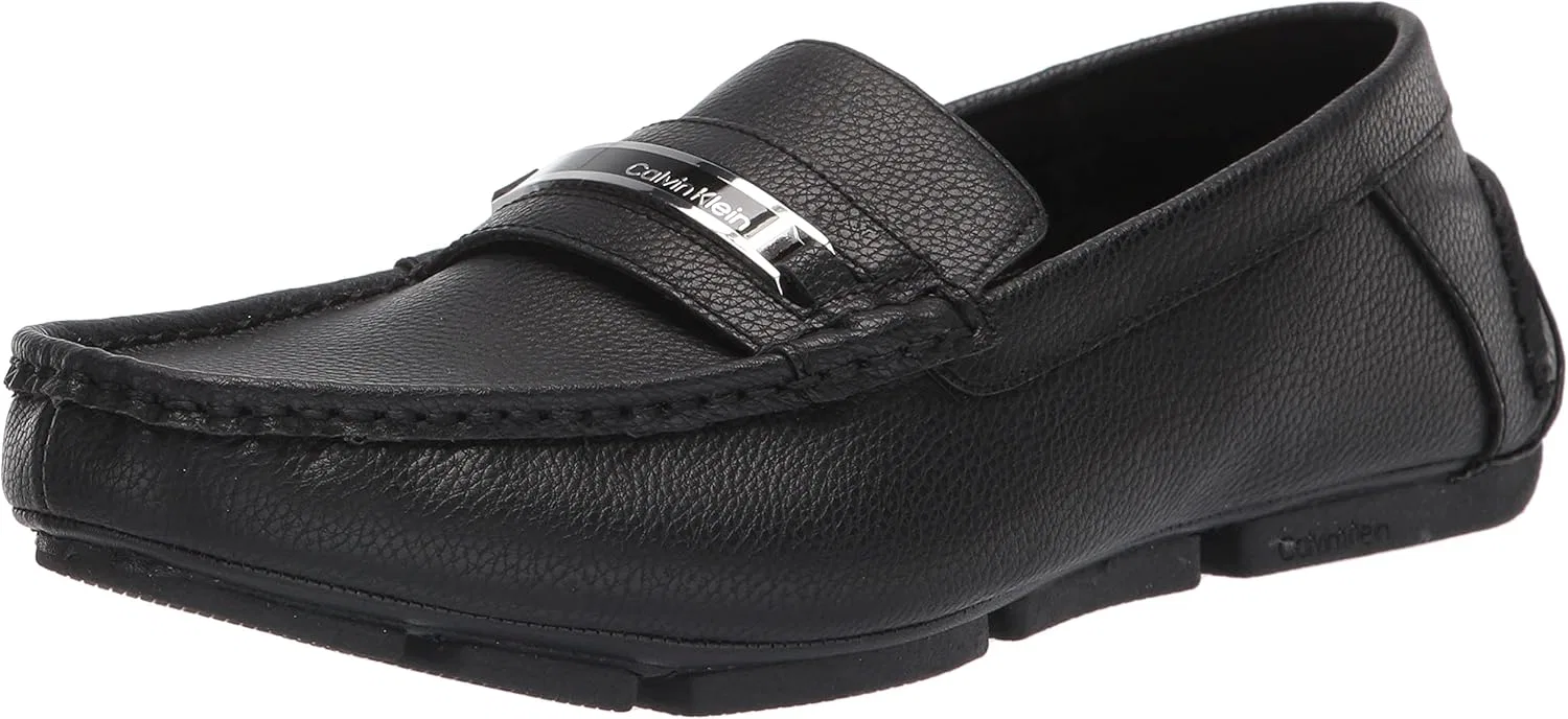 Туфли Calvin Klein Herren Merve Fahrer, 2-Black Tumbled Leather 967