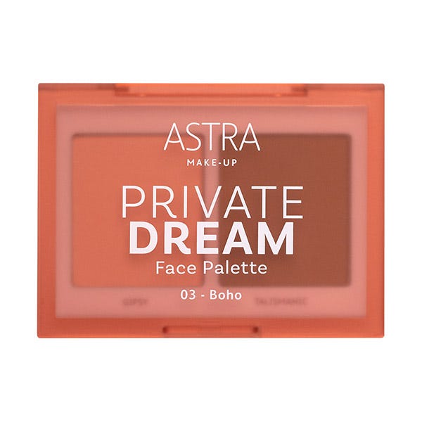 

Палитра теней для век для лица ASTRA MAKEUP Private Dream Face, 03 Boho