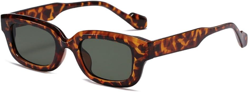 

Солнцезащитные очки в маленькой оправе для женщин, конфетных цветов, с защитой от УФ-излучения UV400, для мужчин, для занятий спортом на открытом воздухе, бега, верховой езды, с леопардовым принтом Generic, Leopard Dark Green