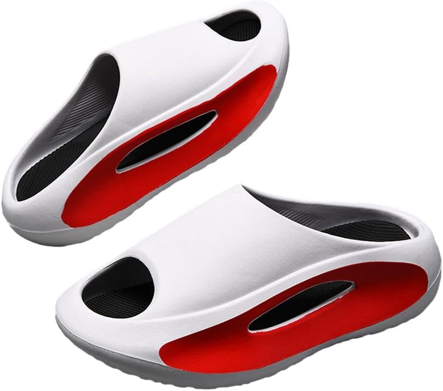 

Мужские шлепанцы HMBLAW с открытым носком, повседневные шлепанцы и сандалии из EVA, с противоскользящей толстой подошвой, легкие и износостойкие, подходят для ношения дома и на улице, на пляже, белый