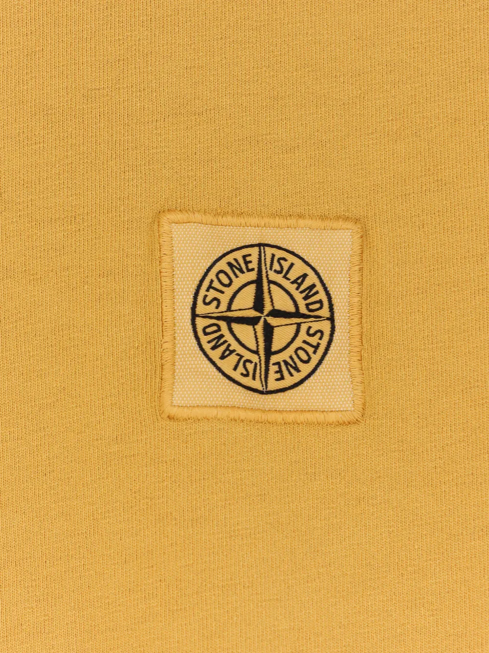 Футболка с короткими рукавами и нашивкой-логотипом Stone Island, желтый — фото 3