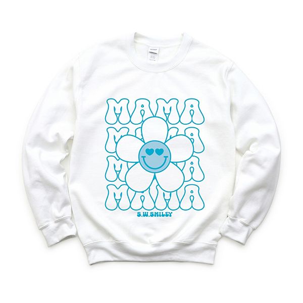 

SWSmiley mama stacked flower - женский свитшот с принтом Simply Sage Market, White, Белый, SWSmiley mama stacked flower - женский свитшот с принтом Simply Sage Market, White