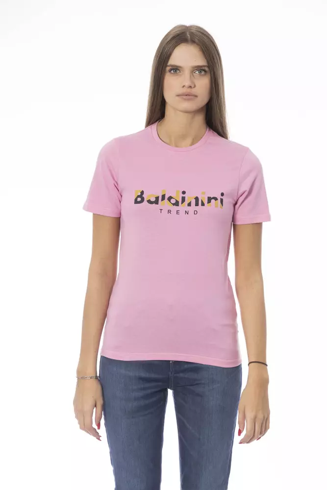 

Футболка женская разноцветная из хлопка Baldinini Trend