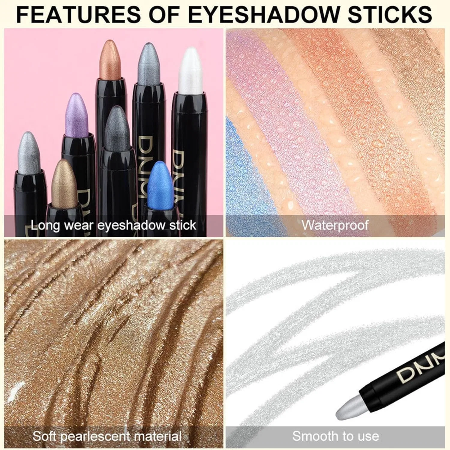 Набор теней для век Eyeshadow Stick Set, 8 шт, Generic, разноцветные — фото 4