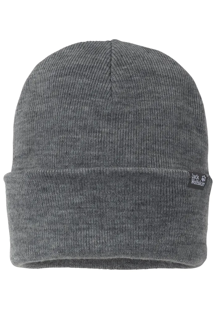 

Вязаная шапка Jack Wolfskin "RIB HAT", серый