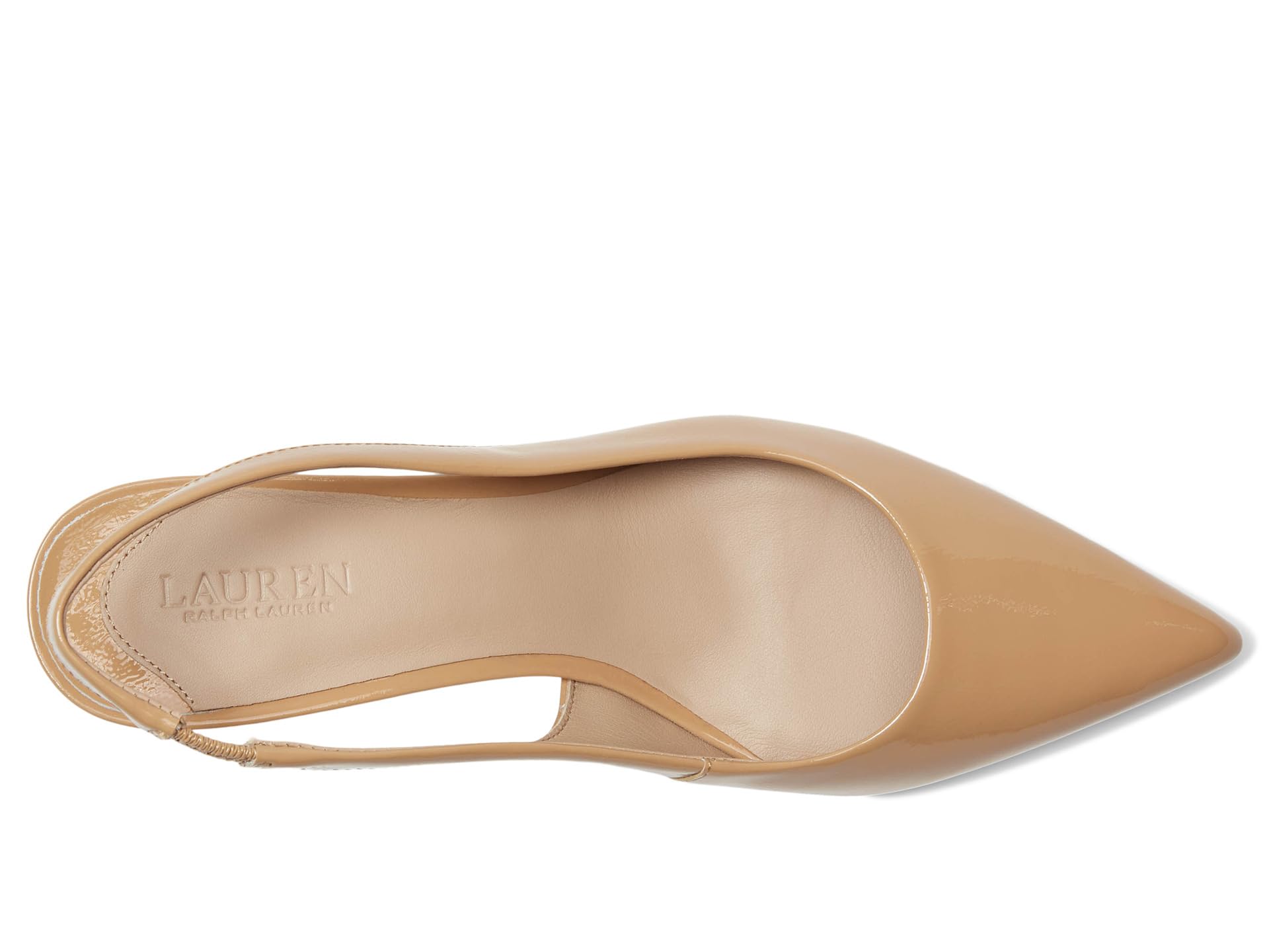 Туфли Lauren Ralph Lauren Lolah Ii Patent Leather Slingback Pumps, Buff — фото 2