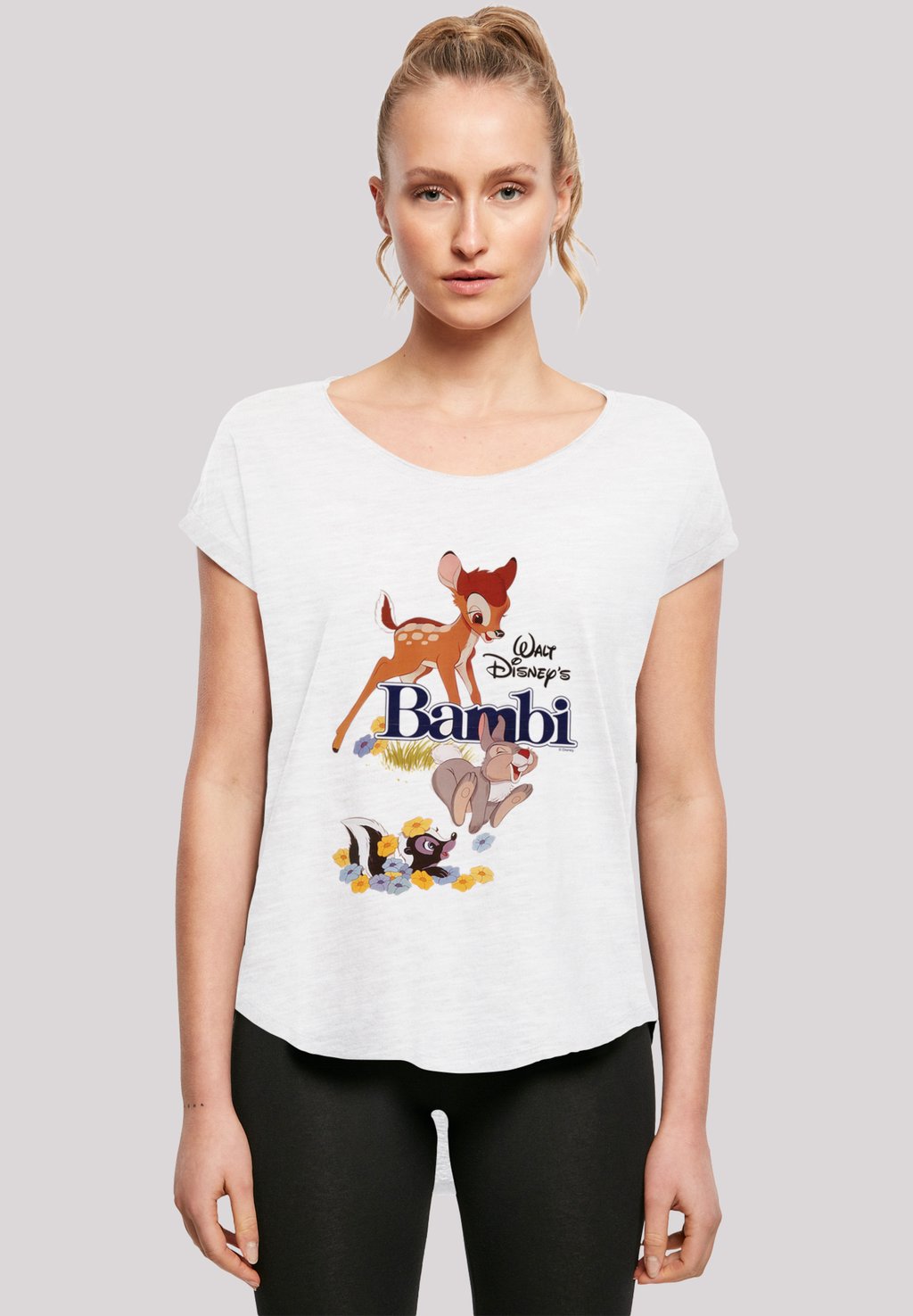 

Футболка с принтом DISNEY BAMBI POSTER F4NT4STIC, белый