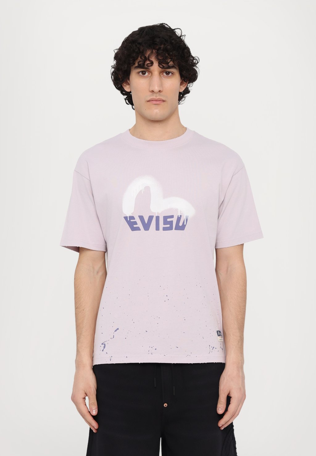 

Футболка с принтом LOGO TEE Evisu, сиреневый