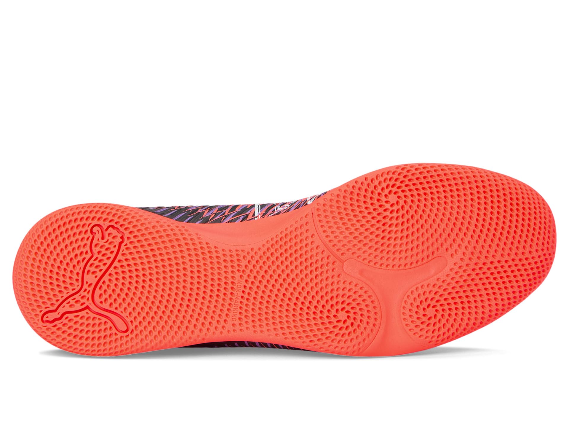 Кроссовки PUMA Future 8 Play Indoor Trainer Soccer Shoes, цвет Puma Black-Puma White-Glowing Red — фото 3
