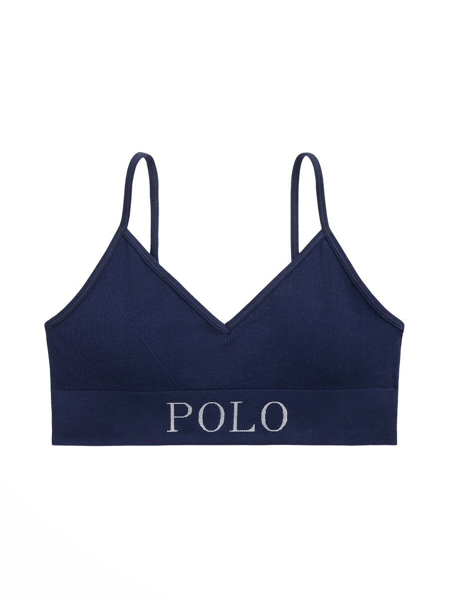 

Бюстгальтер-бралетт Polo Ralph Lauren Ribbed Seamless, темно-синий