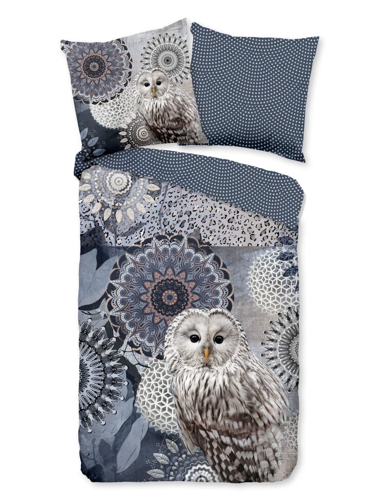 

Постельное белье Traumschloss Comfort Flanell Odin Mandalas, синий