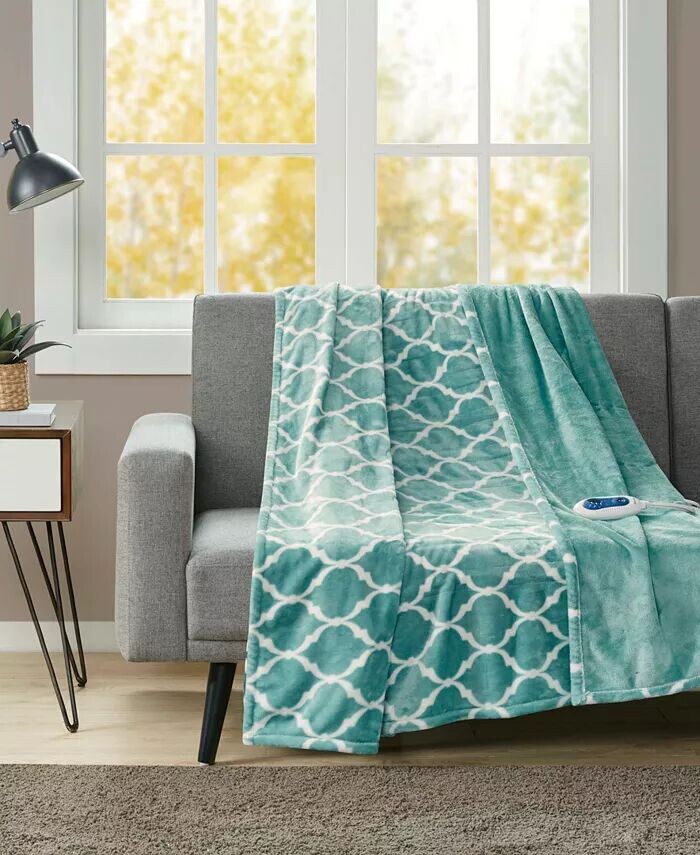 

Электрический плед Ogee, 60 x 70 дюймов Beautyrest, синий