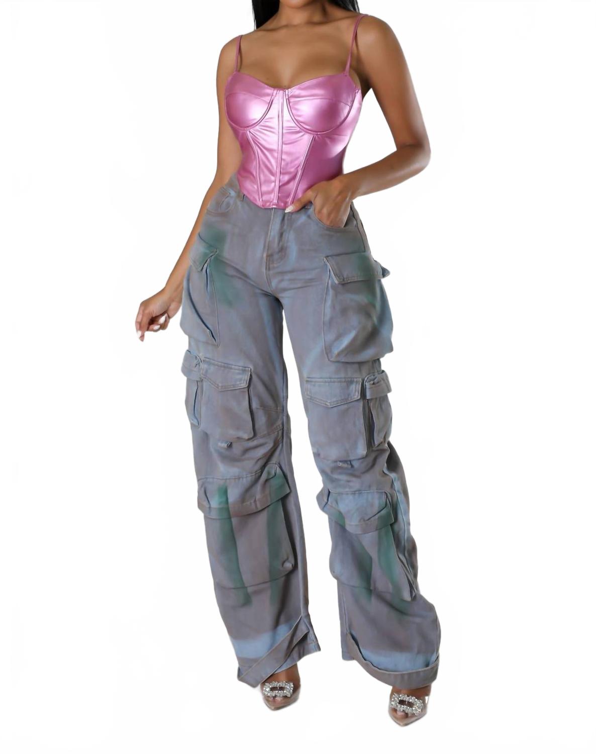 

Женские брюки Found You в сиреневом цвете Giti Wholesale