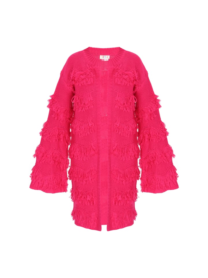 

Женский кардиган розового цвета IZIA