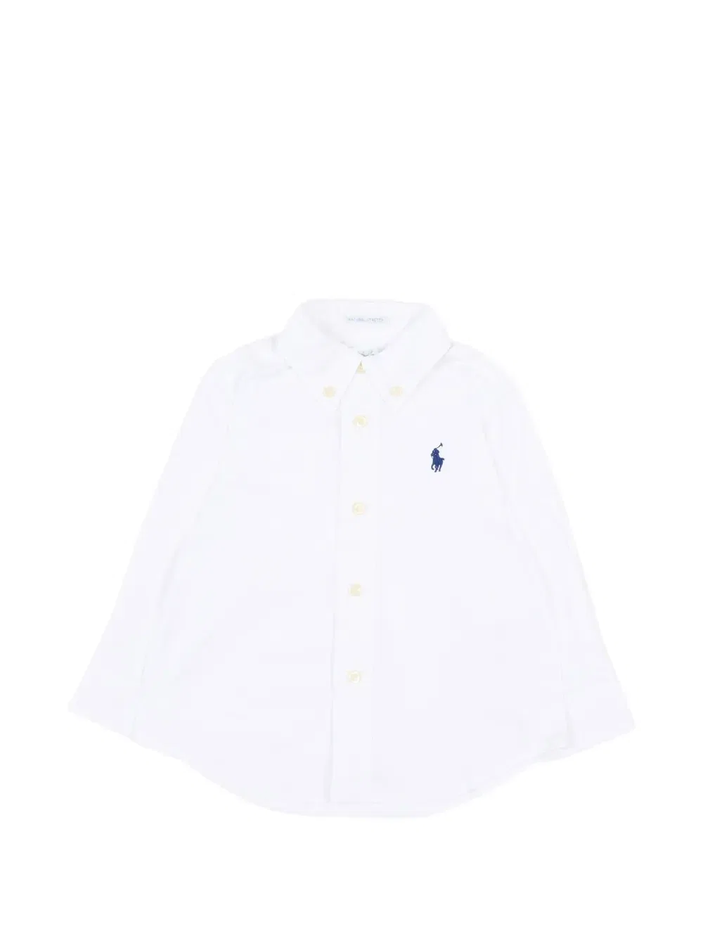 Классическая рубашка на пуговицах с вышитым логотипом Polo Ralph Lauren Kids, белый