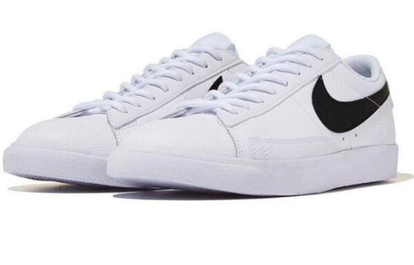 Кроссовки блейзер низкие кожаные Nike, белый — фото 3