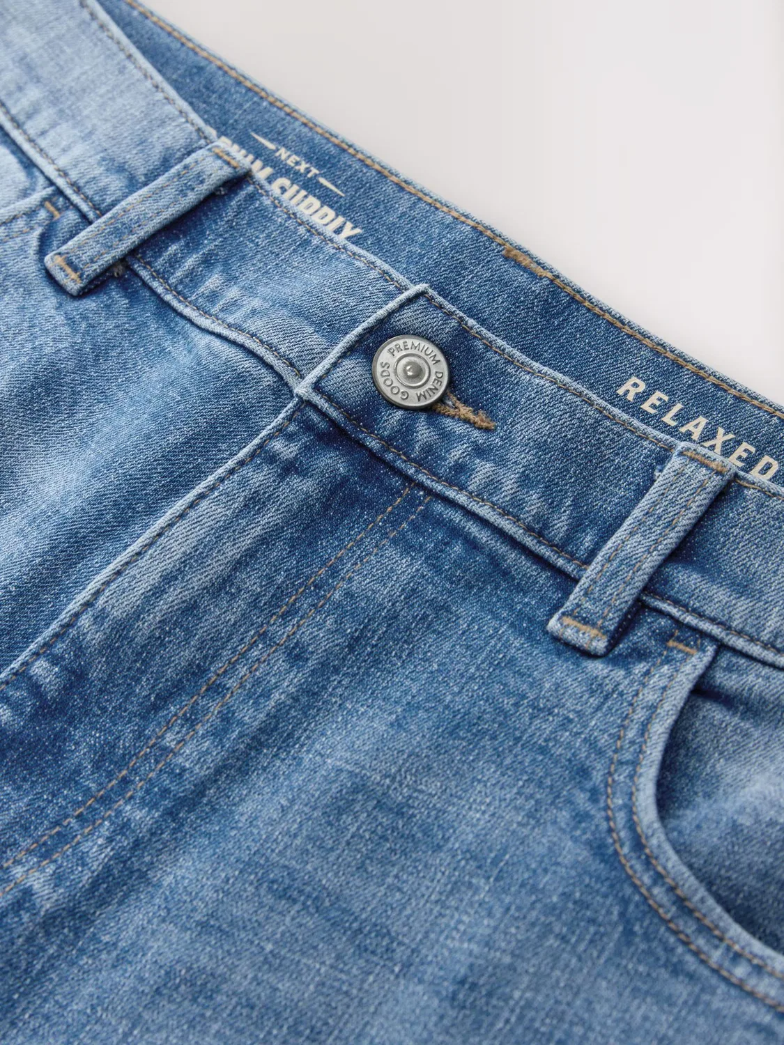 Зауженные джинсы 'Классика' Next, Blue Denim — фото 2