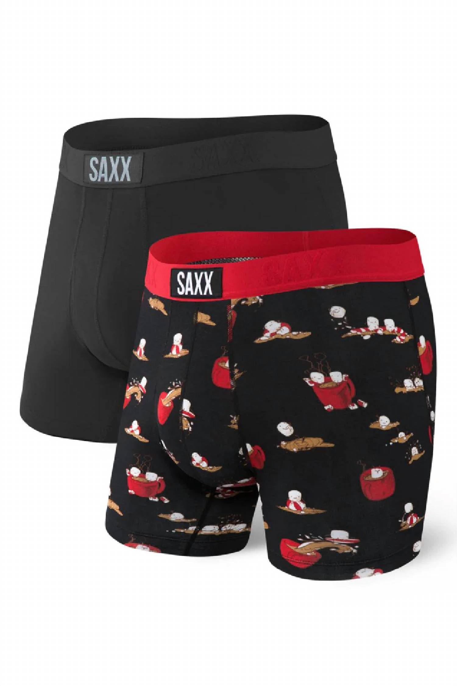 

Трусы-боксеры Vibe, 2 шт., с принтом/однотонные SAXX, цвет print/solid