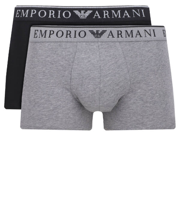 

Комплект боксеров Emporio Armani, черный / серый