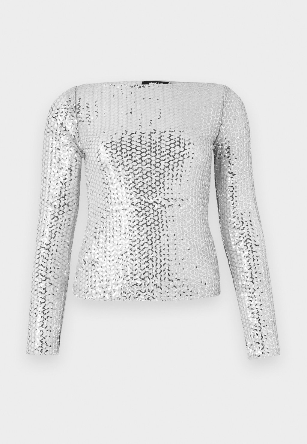 

Топ с длинными рукавами BOAT NECK Gina Tricot, серебристый