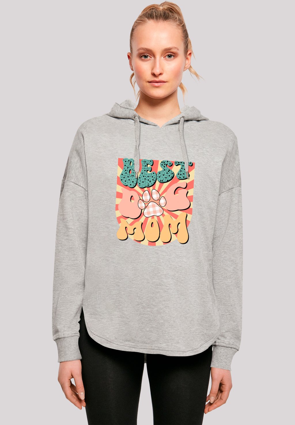 

Толстовка MUTTERTAG PET LOVER VINTAGE BESTE HUNDE MAMA - Hoodie F4NT4STIC, серый