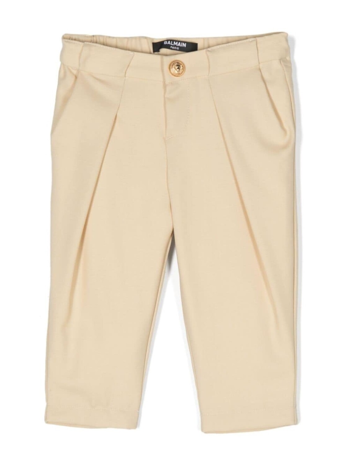 

Balmain Kids брюки со складками, нейтральный цвет