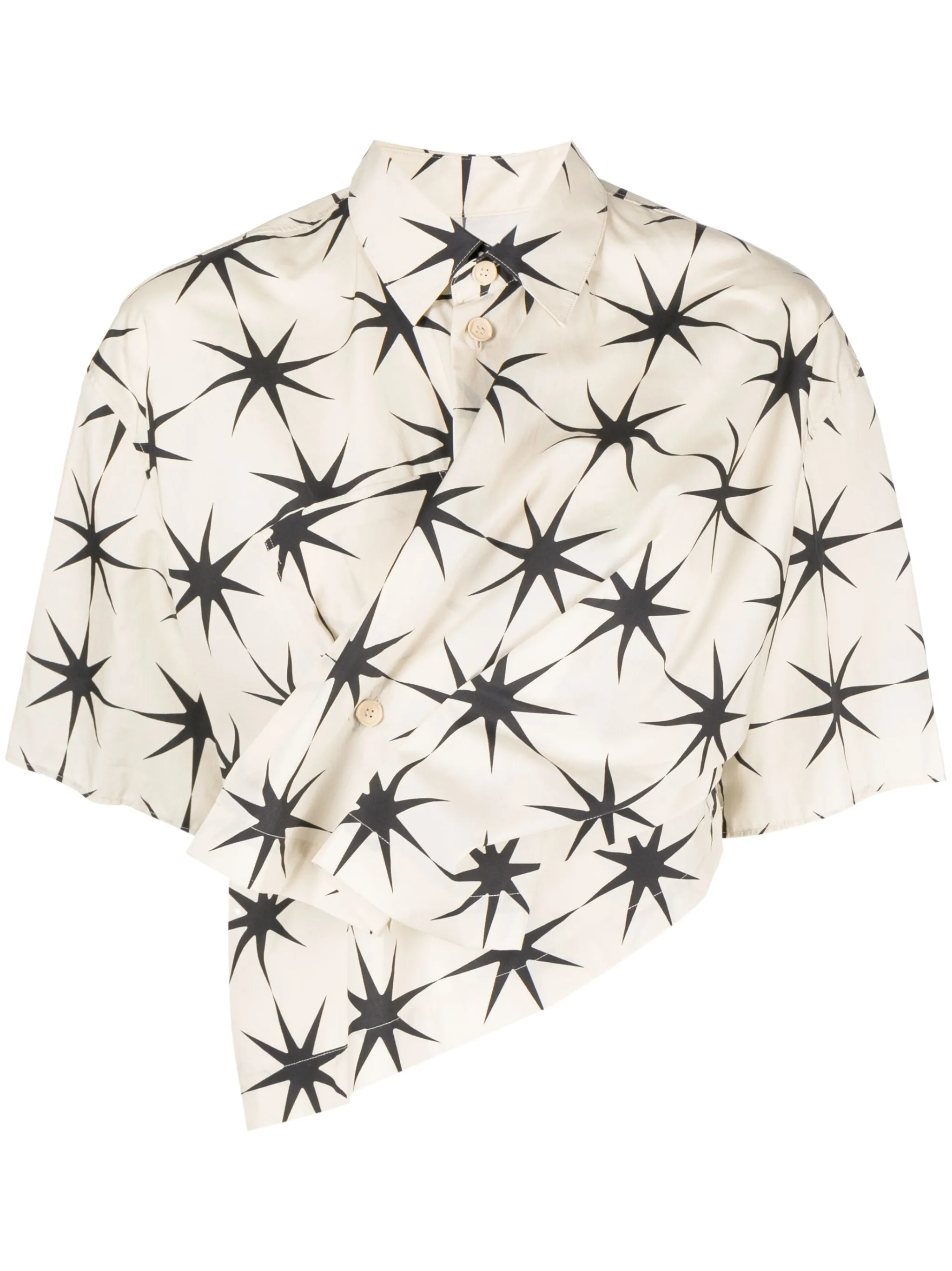 

Укороченная рубашка с короткими рукавами Jnby, нейтральный