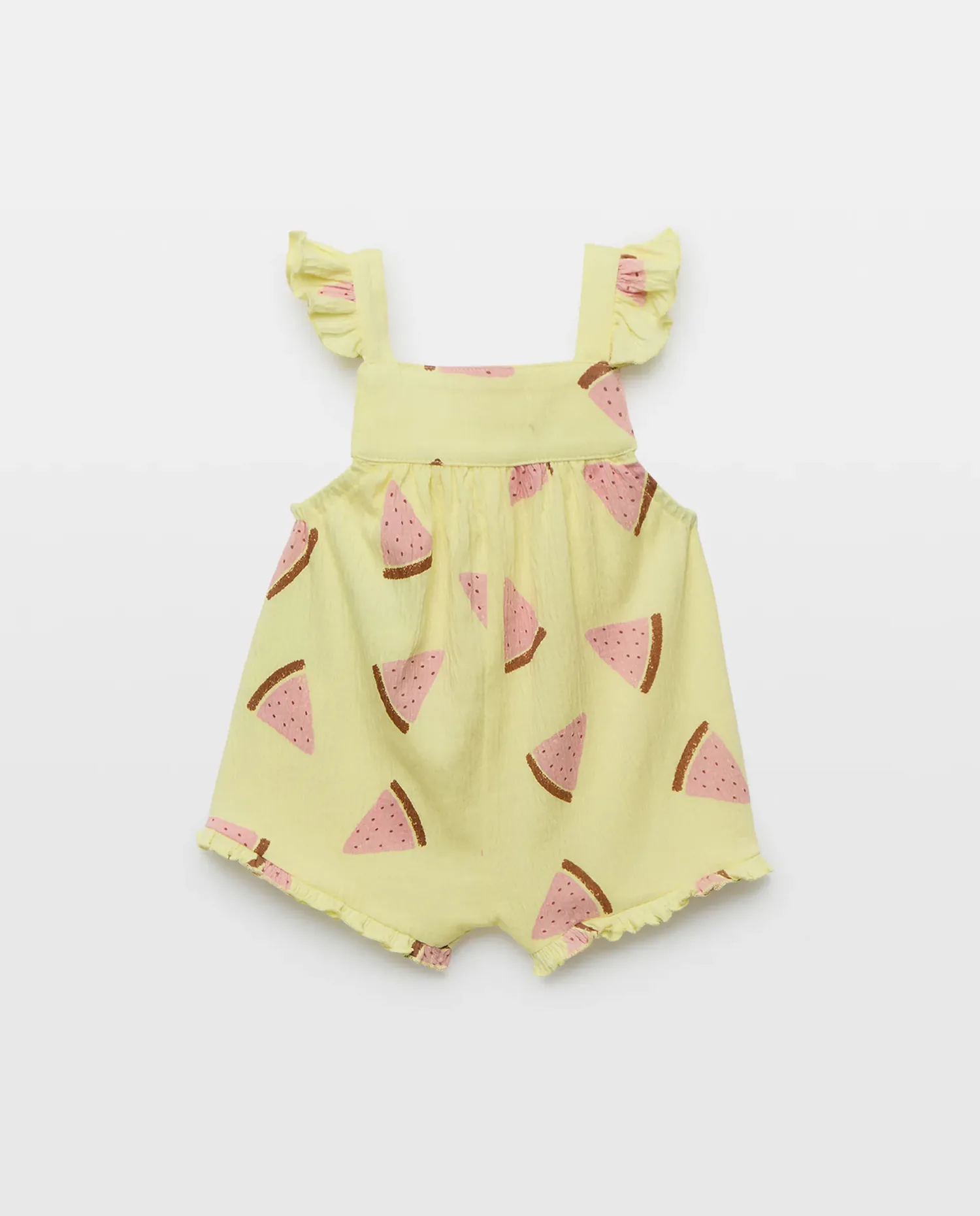 Короткий комбинезон для девочки-ребенка Baby El Corte Inglés, желтый — фото 2