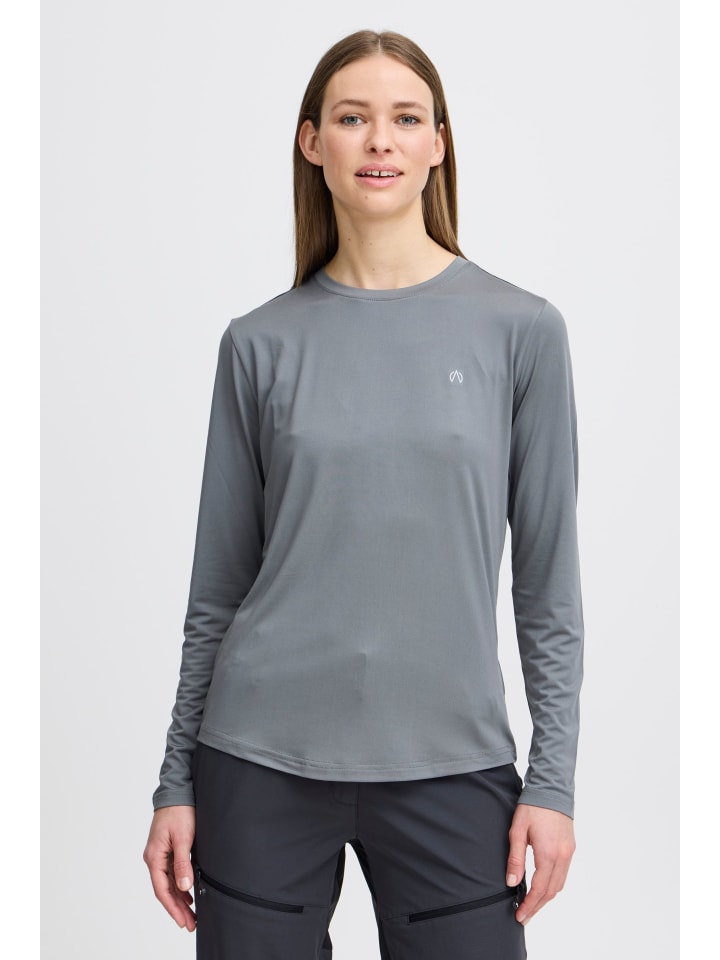 

Футболка NBTergola WL/S с длинным рукавом серого цвета North Bend, Серый, Футболка NBTergola WL/S с длинным рукавом серого цвета North Bend