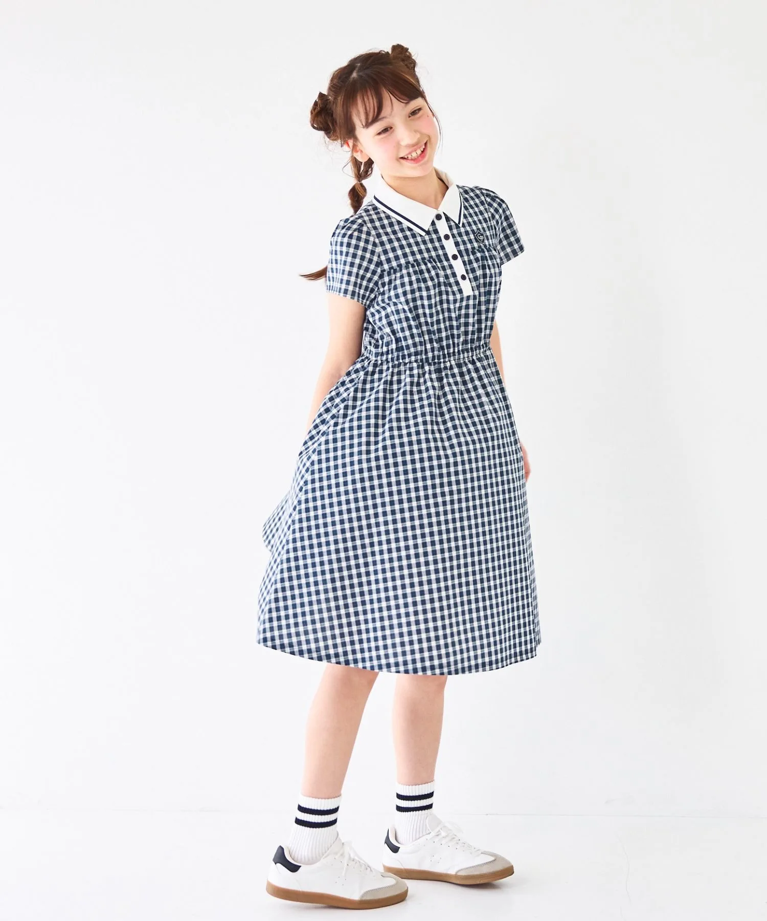 Детское платье CHOPIN в клетку в стиле преппи — фото 4