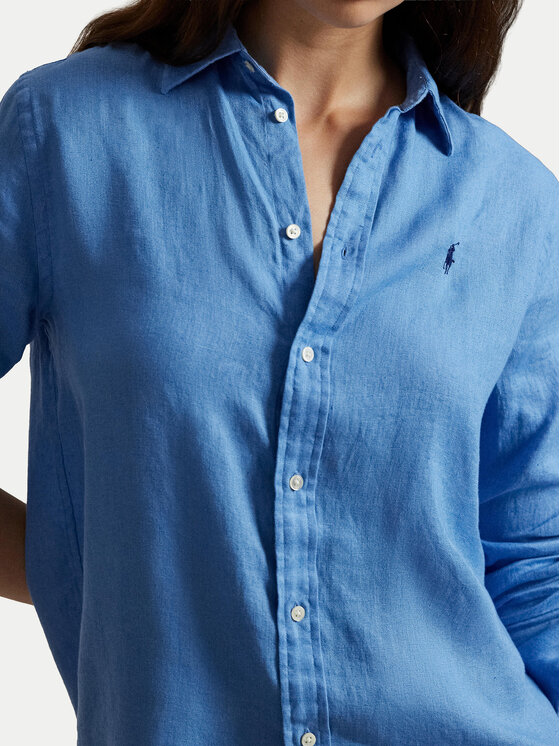 Рубашка regular fit 211970730510 Polo Ralph Lauren, синий — фото 4