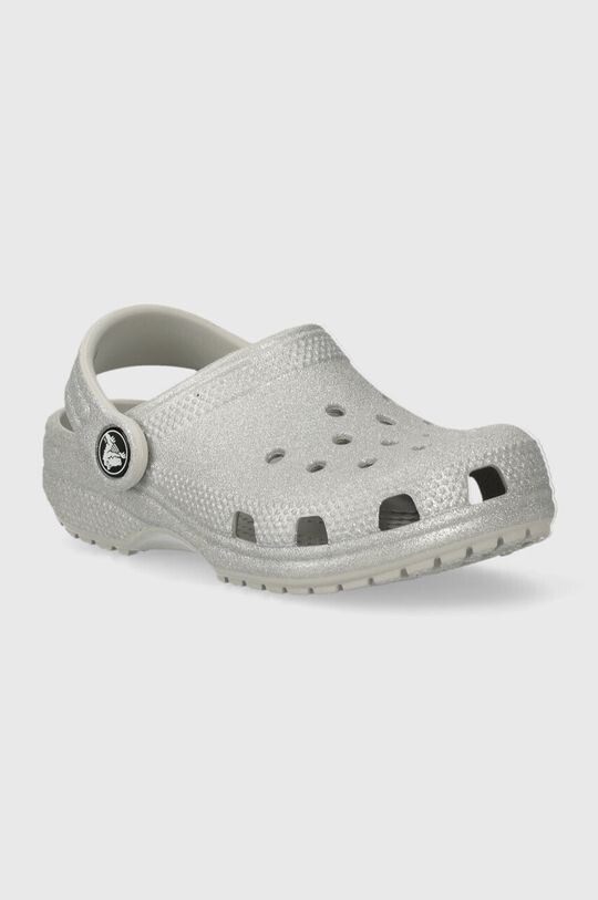 

Crocs Детские тапочки, серебряный