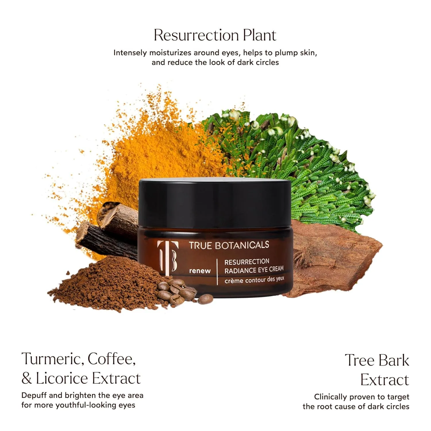 True Botanicals Resurrection Radiance крем для глаз осветляющий, уменьшает темные круги, морщины и отечность, 15 мл — фото 2