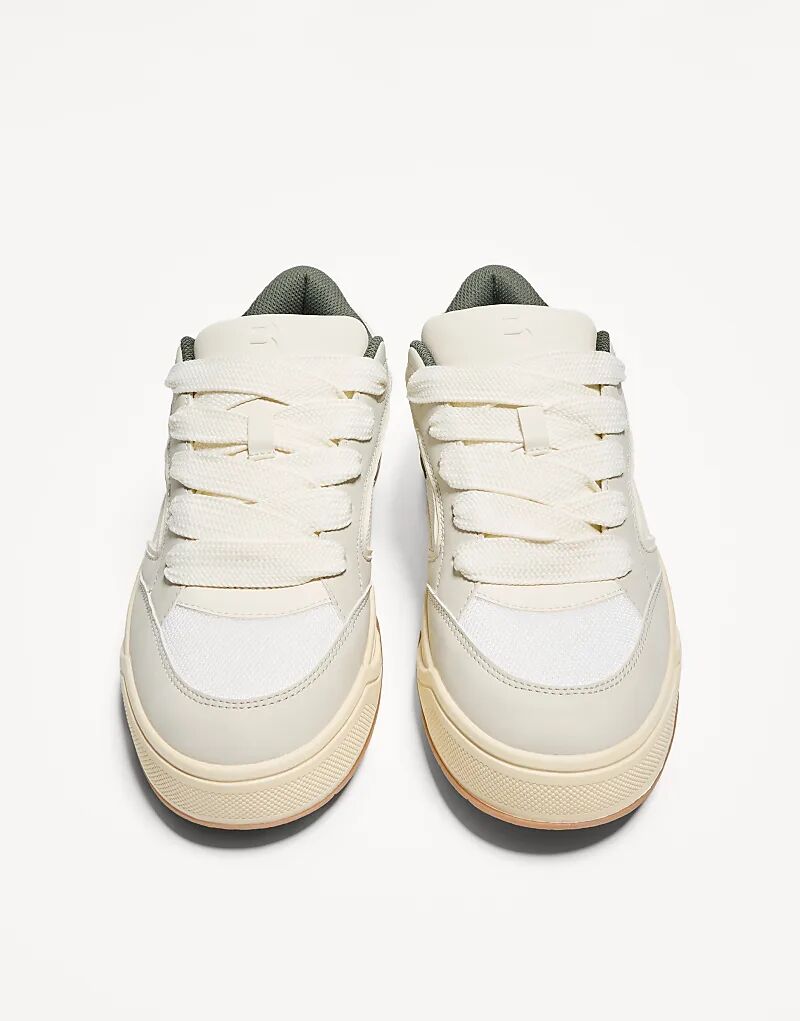 

Кроссовки Bershka Skateboard белого цвета