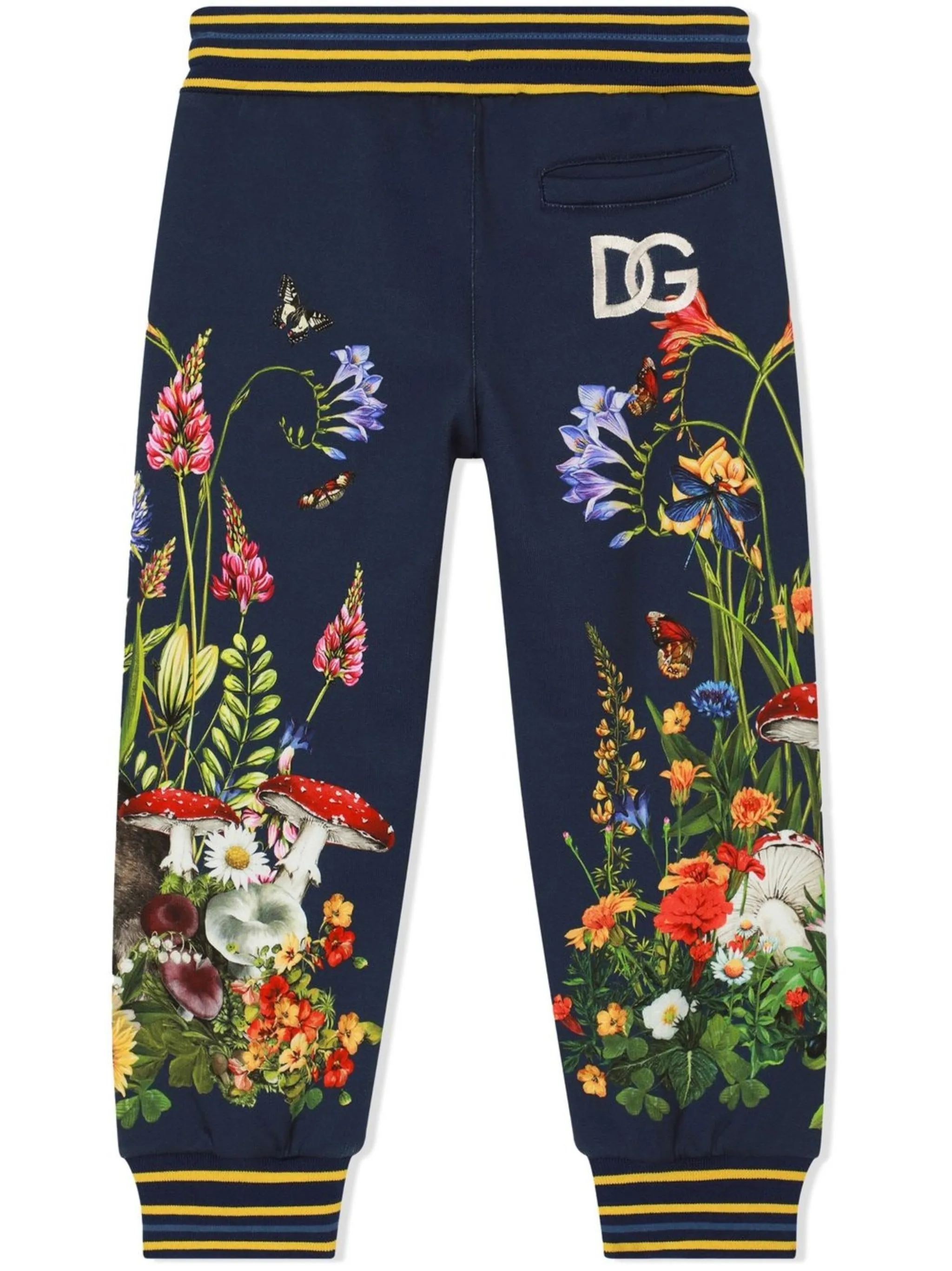 Спортивные брюки с принтом Dolce & Gabbana Kids, синий — фото 2