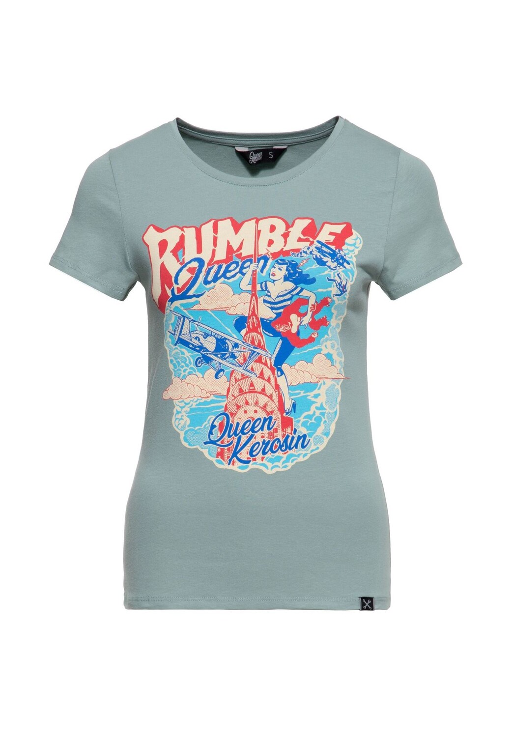 

Футболка с комиксами Rumble Queen Queen Kerosin, зеленый