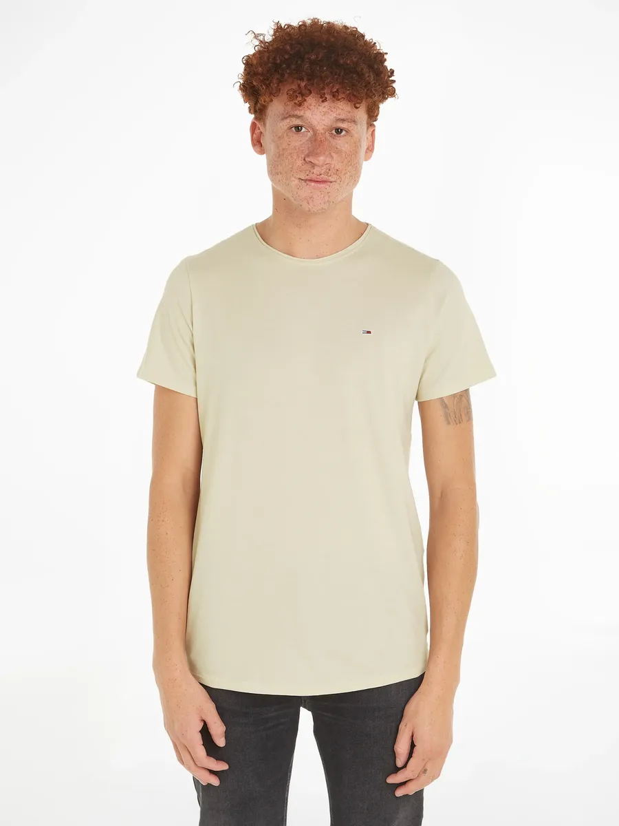 

Футболка Tommy Jeans "TJM SLIM JASPE C NECK", цвет Newsprint