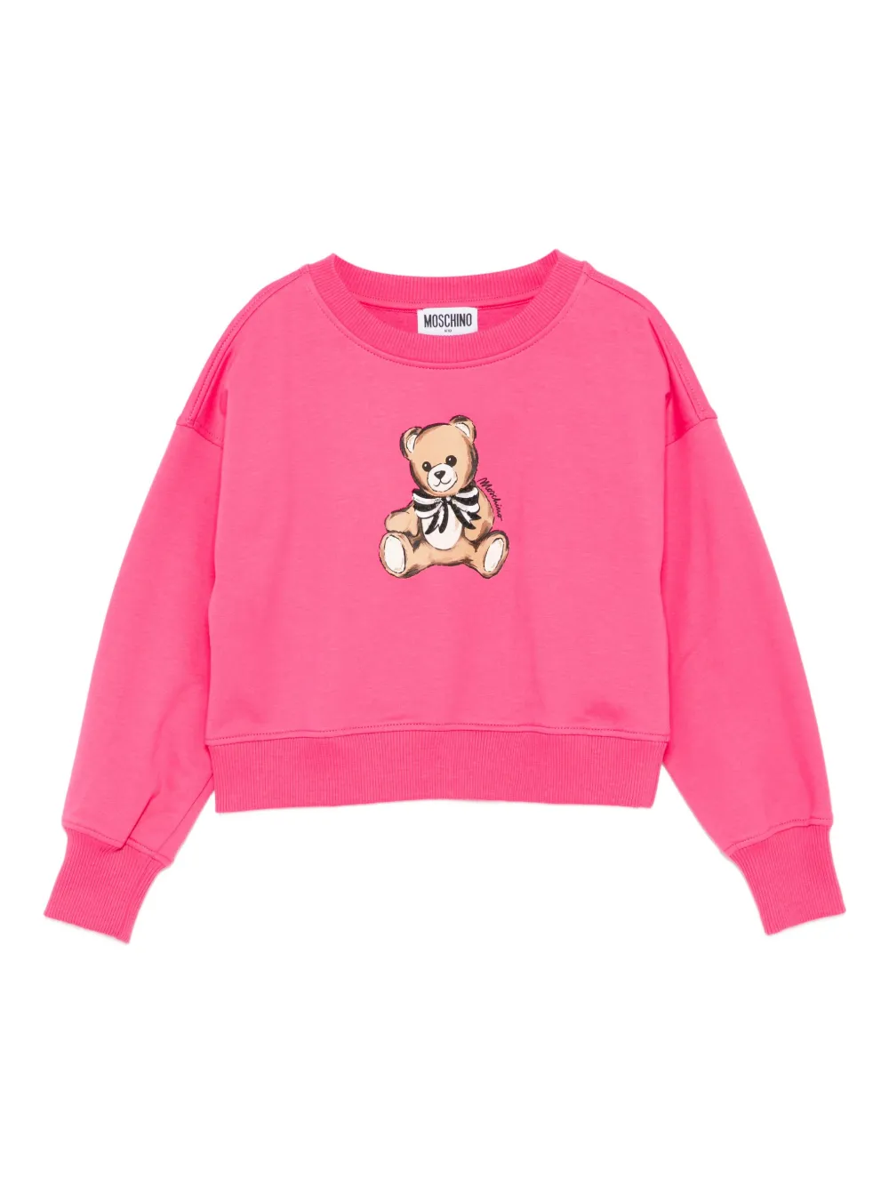 

Толстовка с принтом Teddy Bear Moschino Kids, розовый
