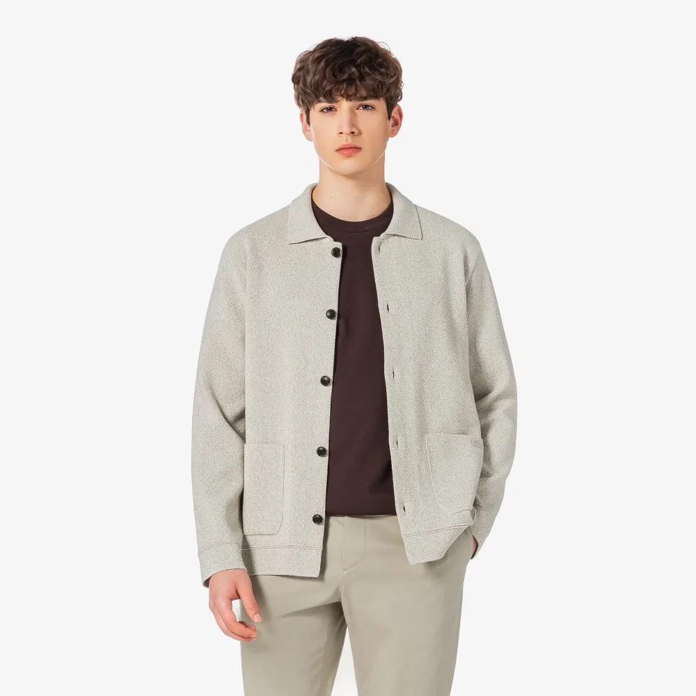 Мужской кардиган-куртка Chore светло-серый от Lacoste — фото 2