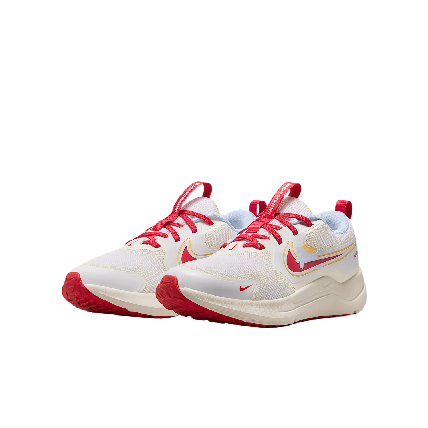 Support Low top Детские кроссовки Unisex Nike, белый/sail белый/elegant topaz/university красный — фото 4