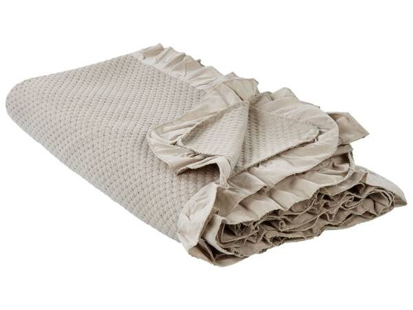 

Покрывало Beliani HATTON, 200x1x220 см цвет beige/taupe