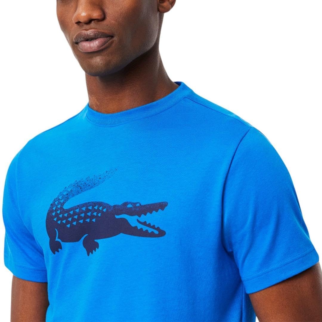 Футболка Lacoste, мужская, для тенниса, голубой — фото 2