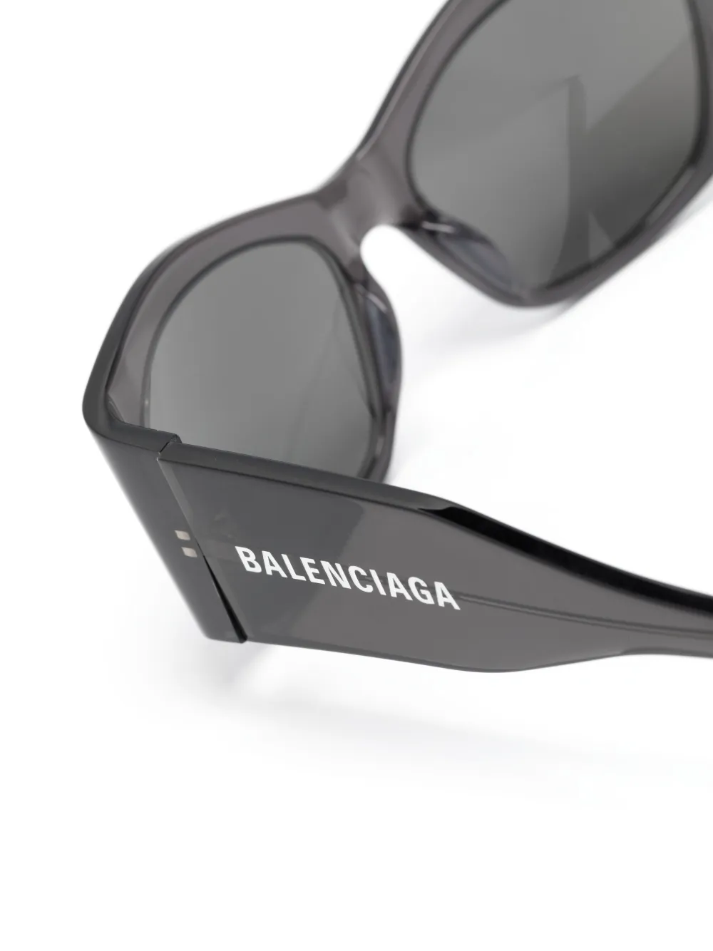 Солнцезащитные очки в прямоугольной оправе Balenciaga, черный — фото 3