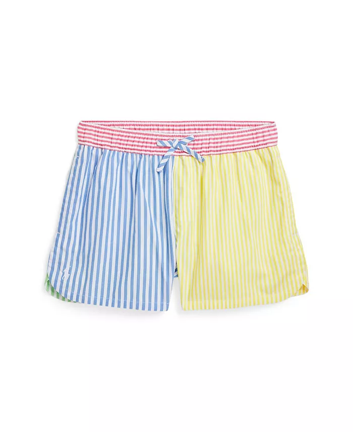 

Шорты полосатые веселые Big Girls Polo Ralph Lauren, мультиколор