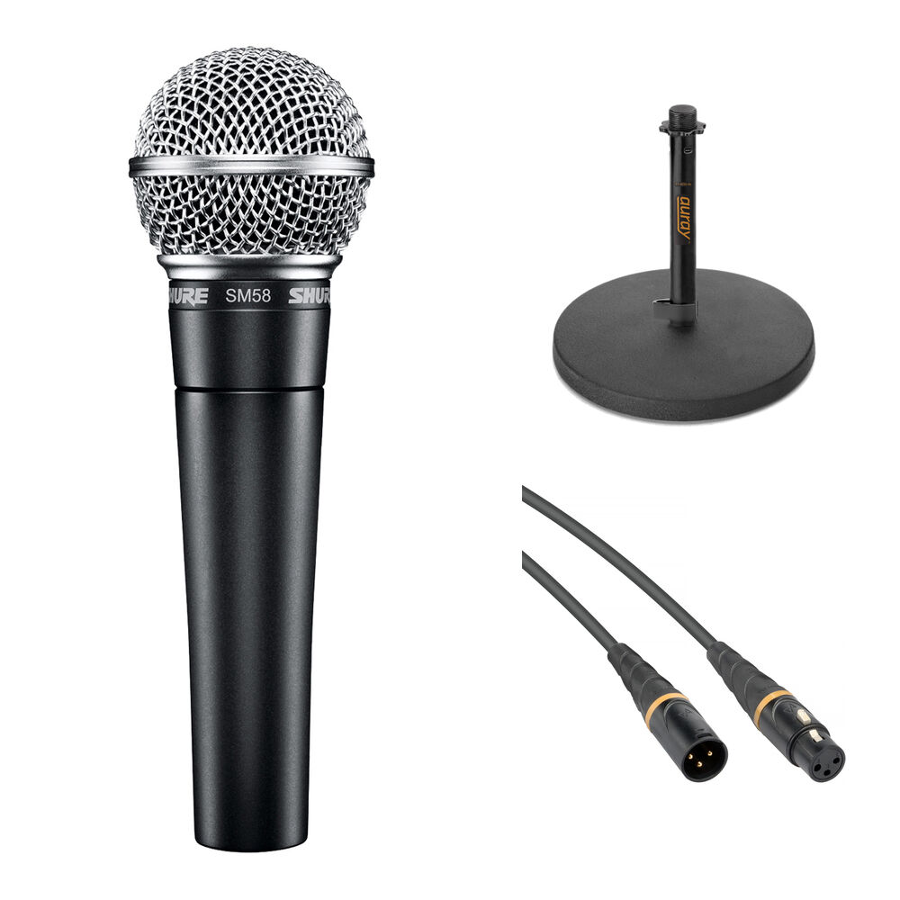 

Ручной микрофон Shure SM58 Dynamic Voice-Over Microphone Kit