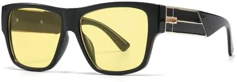 

Классические квадратные солнцезащитные очки 2026 года для мужчин и женщин, в стиле ретро, ​​модные, с защитой от УФ-излучения UV400, градиентные, винтажные MTZJH, C2