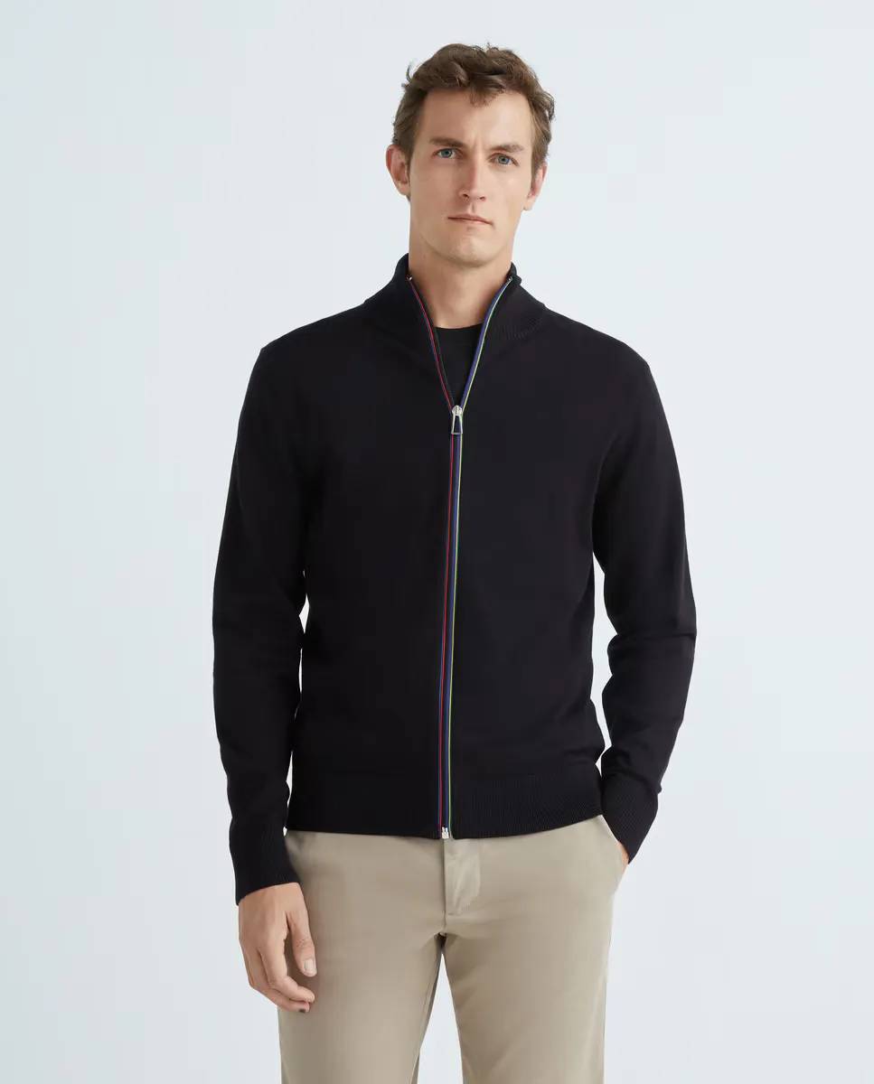 

Мужской кардиган в полоску на молнии Paul Smith, черный